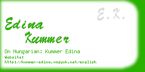 edina kummer business card